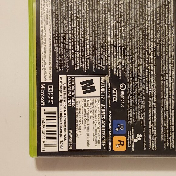 GRAND THEFT AUTO 5 Video Game Rockstar Games with Map of Los Santos + Towns 2013 - Picture 7 of 13